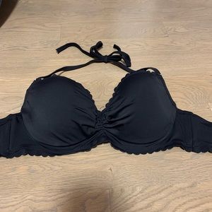 Black Halter Bikini Top